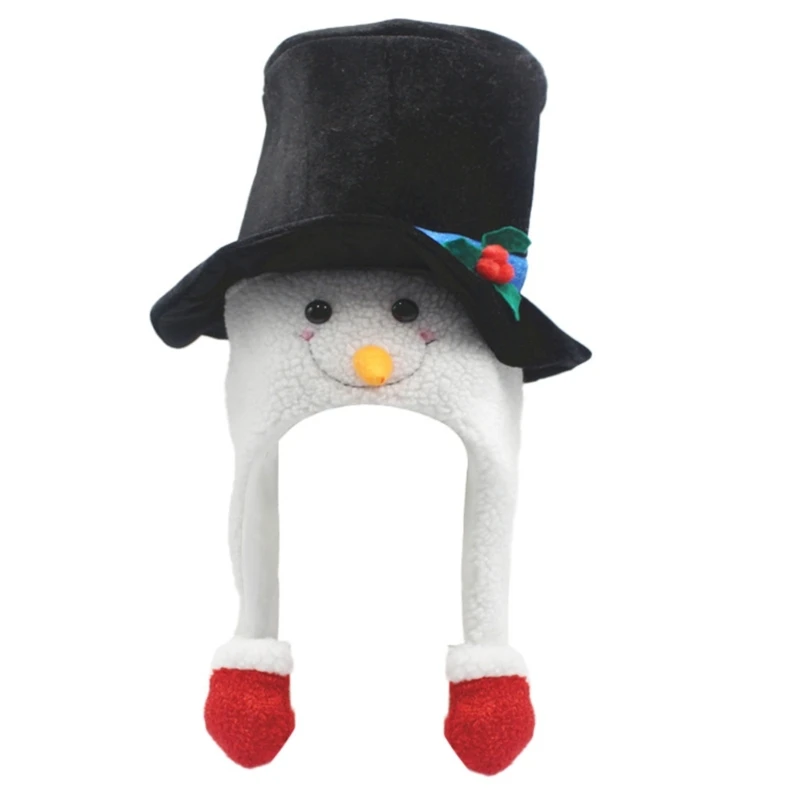 Рождественский цилиндр F42F, Забавная Рождественская шляпа, шляпа для рождественской вечеринки, реквизит Navidad, Новый Год