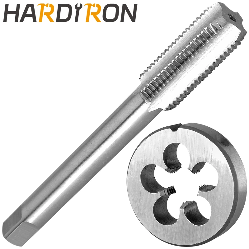 Hardiron M13 X 1.25, набор метчиков и штампов для правой руки, M13 x 1.25, машинный метчик и круглая матрица