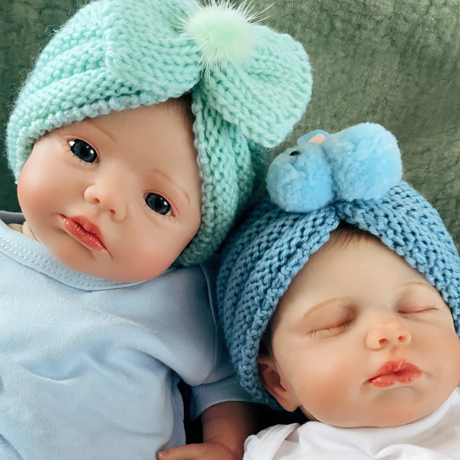 Loulou Twins Reborn Baby Dolls 17 дюймов Уже Раскрашенные Готовые Куклы Reborn Preemie Для Маленьких Девочек Рождественские Подарки На Хэллоуин