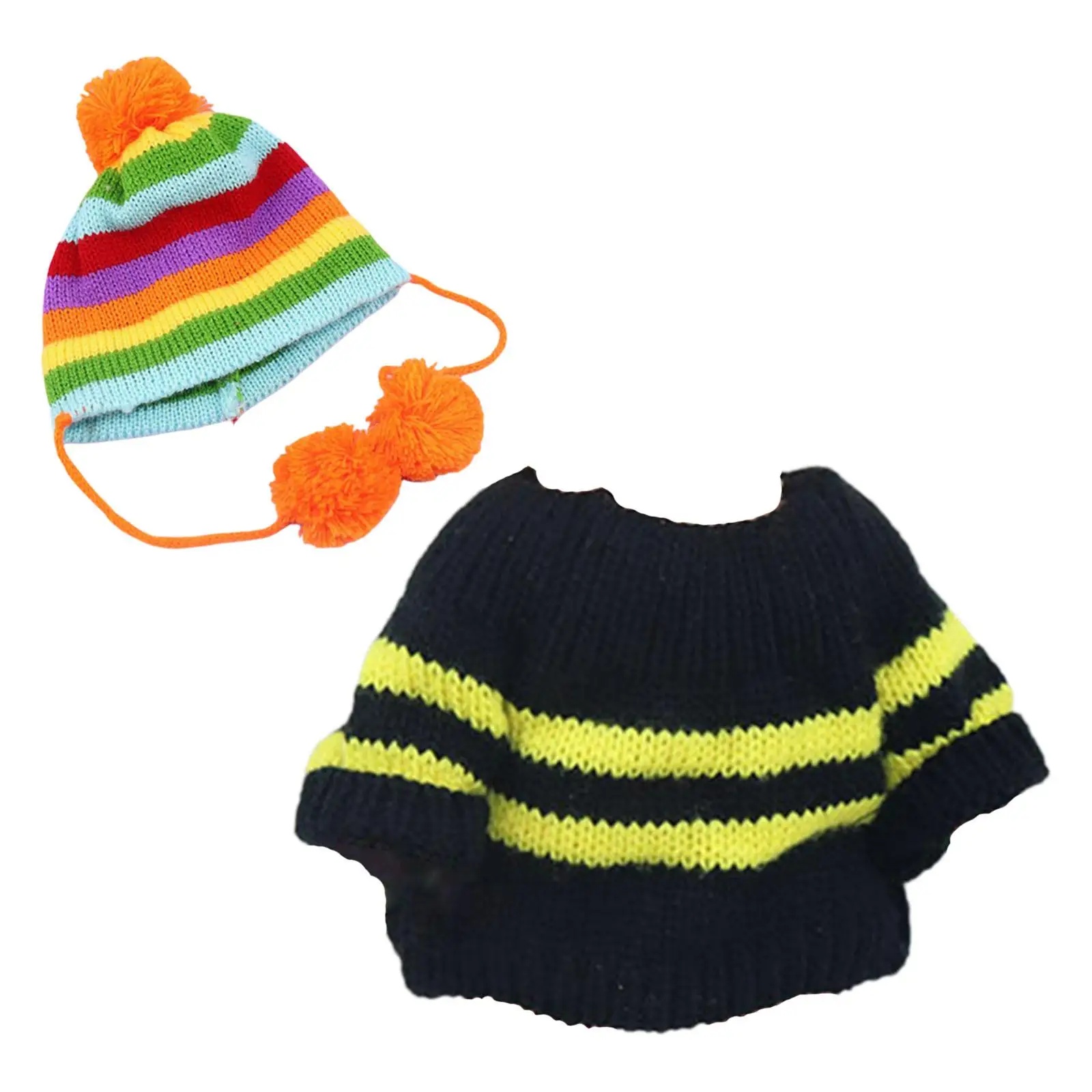 Одежда для кукол 25 см, свитера, вязаная шапочка, аксессуары для детского домика