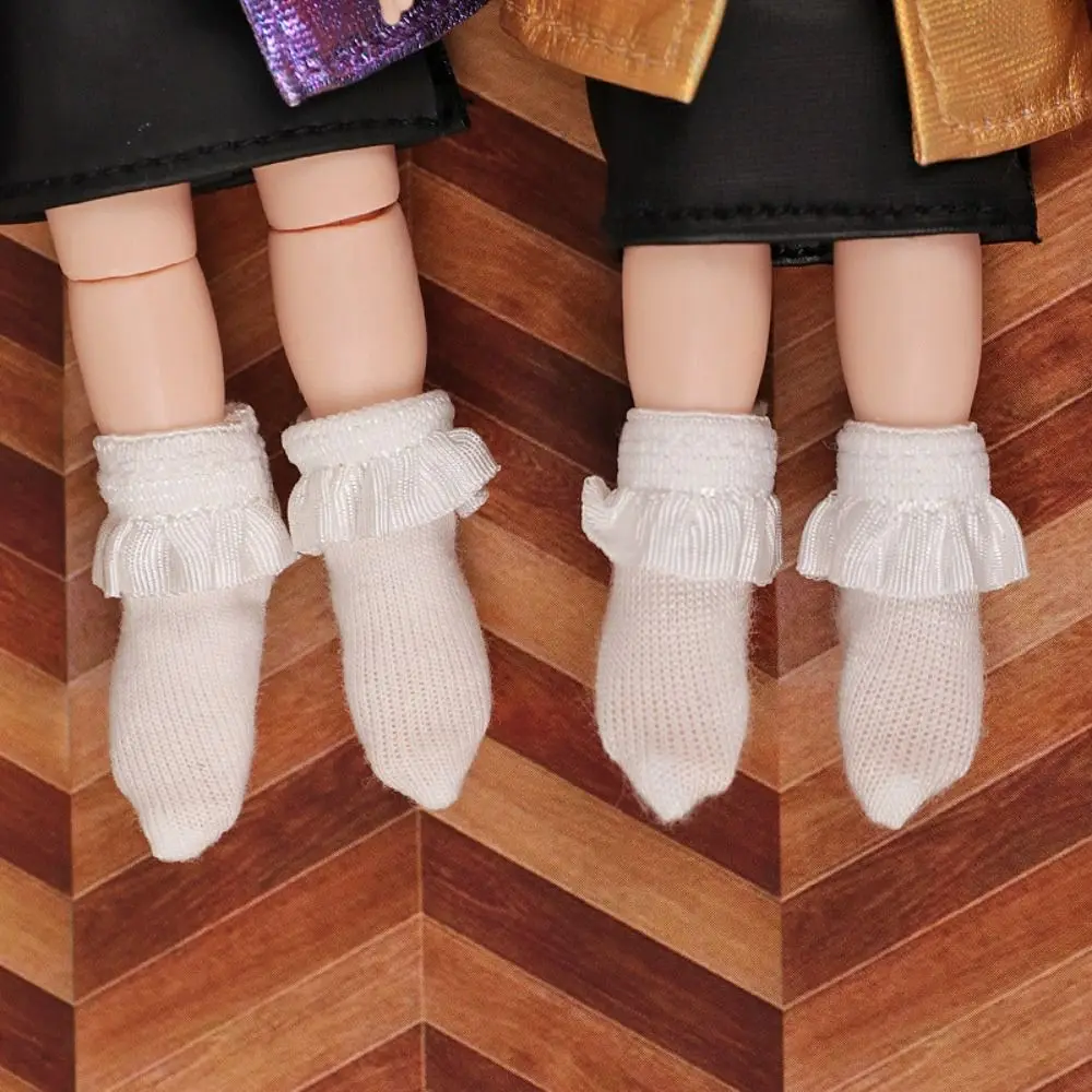 Кружевные носки OB11 1/12, кукольные носки, Аксессуары для кукольной одежды, милые мягкие аксессуары для кукол Kawaii, костюм, кукольные Носки